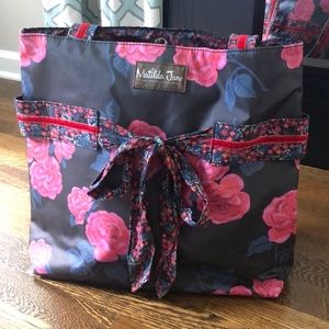 Matilda Jane Navy & Pink Floral Tote